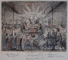 Pierre Henri Vaillant (1878-1939) (60) - encre - naissance de Jésus