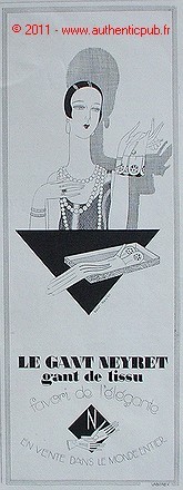 Publicite gant neyret henri - gant,