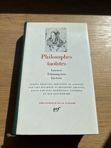 Pleiade philosophes taoïstes - pleiade,