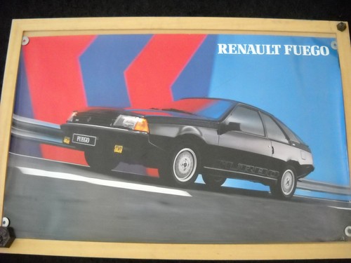 Affiche poster renault fuego - affiche,
