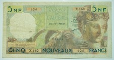 5 NOUVEAUX FRANCS 31-7-1959