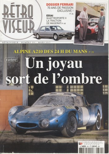 Retroviseur 331 2017 - n°331, 03/2017