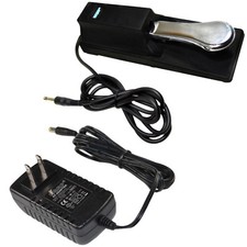 AC Adaptateur Et Pédale de Soutien pour Casio CTK491 CTK541 CTK551 CTK574 CTK601