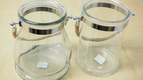 Jumbo large big glass pail - large,