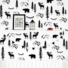 Woodland Wall Decals, Mountain