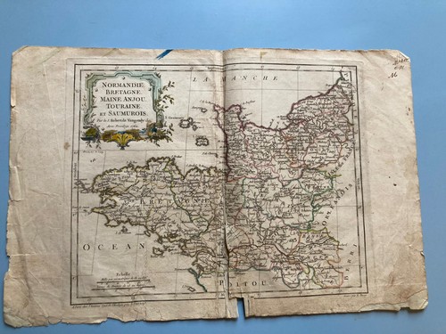 Carte gravure ancienne - carte,