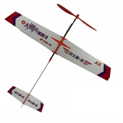 Avion propulsion élastique - à,