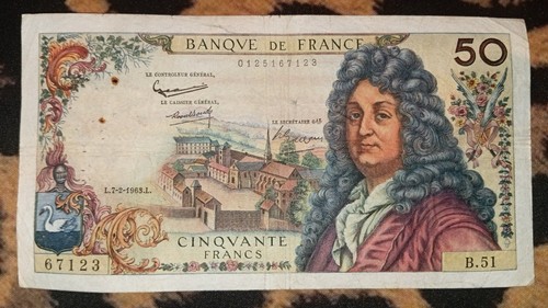 Billet francs racine - francs,