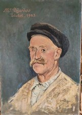 Tableau Paysan pays Caux Village d' Eletot ( 76) 1943 École Rouen Adrien Segers