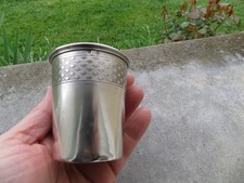 timbale en argent massif