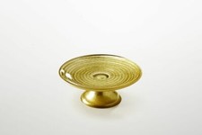 Porte-Gâteaux En Verre Doré