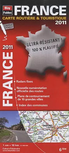 2011 france carte routière - 2011,