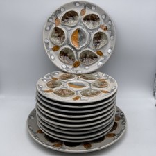 Service à huitres. 1 plat 11