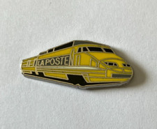 97 - Pin's TRAIN TGV JAUNE LA POSTE