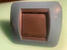 ARNOULD BTICINO LIVING BOUTON POUSSOIR PLAQUE BLEU 20210 /202 10