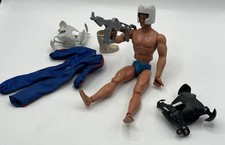 BIG JIM avec accessoires dont Commandant - Mattel Italy - 1980's