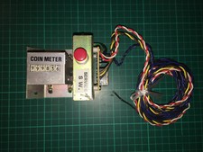 Coin Counter With Switch and Cables Cocktail Arcade 1980 New Old Stock Japan
