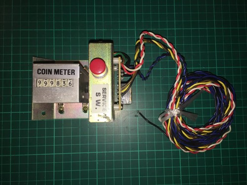 Coin counter with switch and - counter,