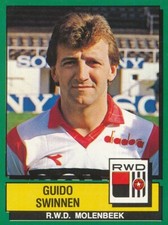 260 GUIDO SWINNEN # BELGIQUE RWD.MOLENBEEK STICKER FOOTBALL 89 PANINI
