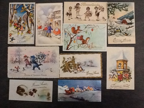 Lot petites cartes - 10,