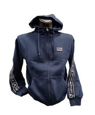 Sweat À Capuche Homme EA7 Emporio Armani Logo 6RPM81 1554 Bleu