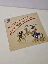 RARISSIME Tobler color ancienne Publicité Toblerone Walt Disney Avec Stickers 