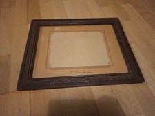 Ancien Cadre XIXème en bois  sculpté 41 X 33 cm pour photo 33,5 X 25,5 cm