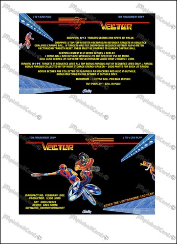 Bally vector 1982 cartes - bally,