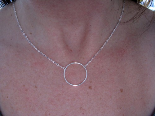 Collier pendentif cercle - pendentif,