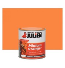 Peinture minium orange JULIEN 0.25L primaire sous couche antirouille anticorrosi