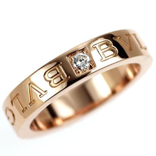 Bague diamant double logos