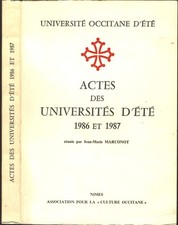 Actes de UNIVERSITÉS D'ÉTÉ