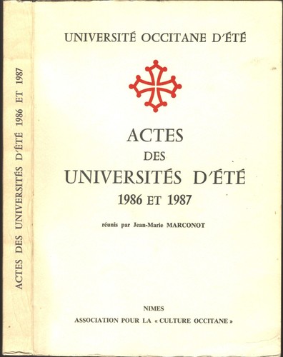 Actes universités été - actes, de