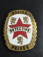 Plaque ceinture . Police