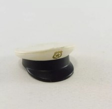 Casquette Blanche & Noire Police Playmobil 