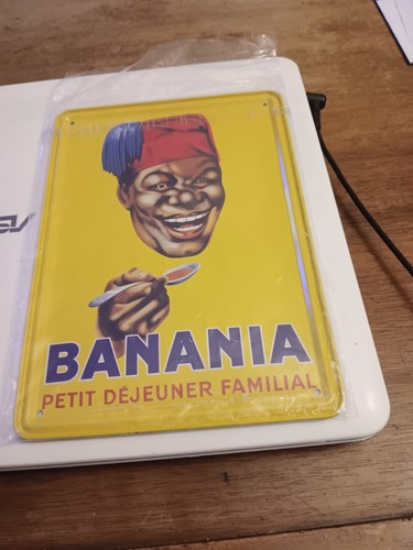 Plaque émaillé banania - Émaillé,
