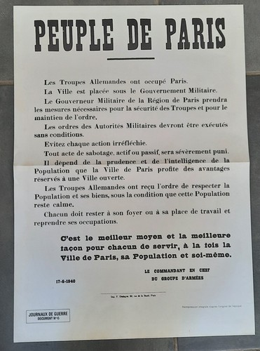 Affiche guerre propagande - de,
