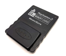 Carte Mémoire Ps2 Magic Gate 8 mb Noire Memory Card Playstation 2 avec FMCB 1.95