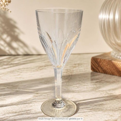 Verre vin rouge cristal - rouge, en