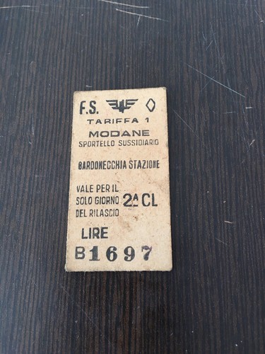 Ancien ticket billet train - ticket,