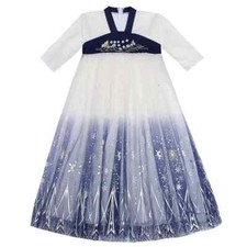 Filles Broderie Hanfu Robe Enfants Chinois Vêtements Brillant Flocons Cosplay