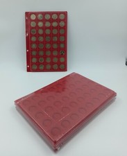 LOT 5 BOX PLATEAUX FEUTRINE POUR PIECES DE 2 EUROS IDEM GALION POUR CLASSEUR A4!