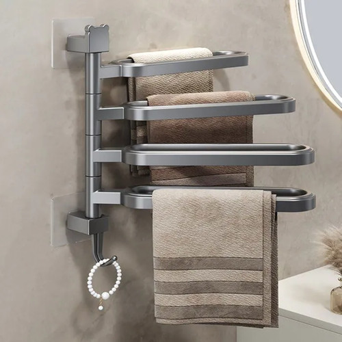 Porte serviette mural rotatif - serviette,