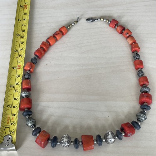 Collier corail ancien ethnic - corail,