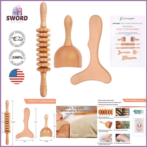 Wood therapy massager - wood,