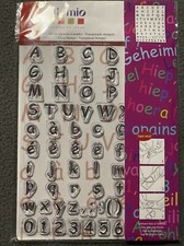 Grande Planche Set Tampons à Monter Stamp Clear Artemio Alphabet Réf 10001025