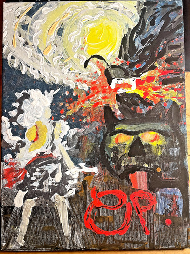 Tableau peinture acrylique - tableau, /