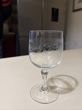 vintage 1 verre à eau gravé