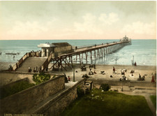 P.Z. Angleterre, Portobello, The Pier  Vintage photochrome, England photochrom