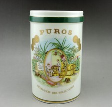 Cigar Humidor Gérard Père & Fils Jar Porcelain Container Bernardaud LIMOGES